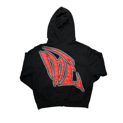 Mixed Emotions Black "Graffiti" Zipper Hoodie