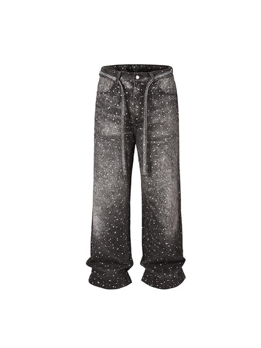 RHINESTONE BLACK PANT