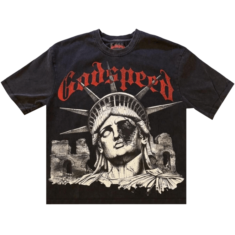 Godspeed R.O.M.E. T-Shirt 'Black Wash'