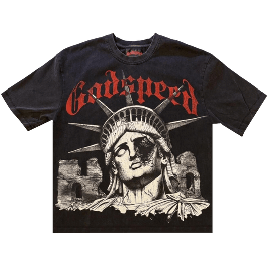 Godspeed R.O.M.E. T-Shirt 'Black Wash'