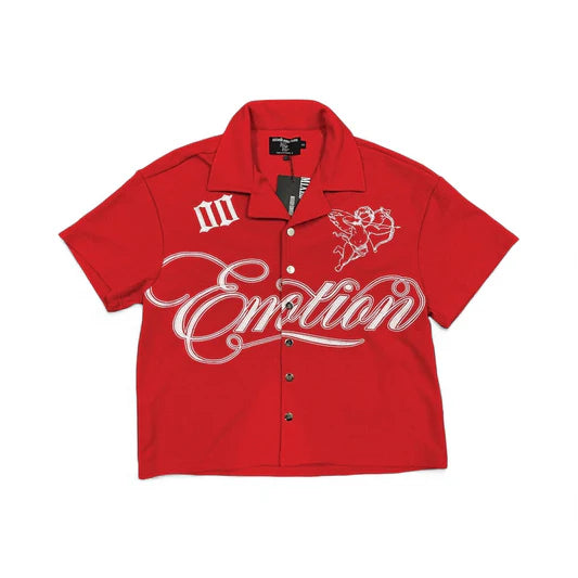 Mixed Emotion Signature Red Shirt