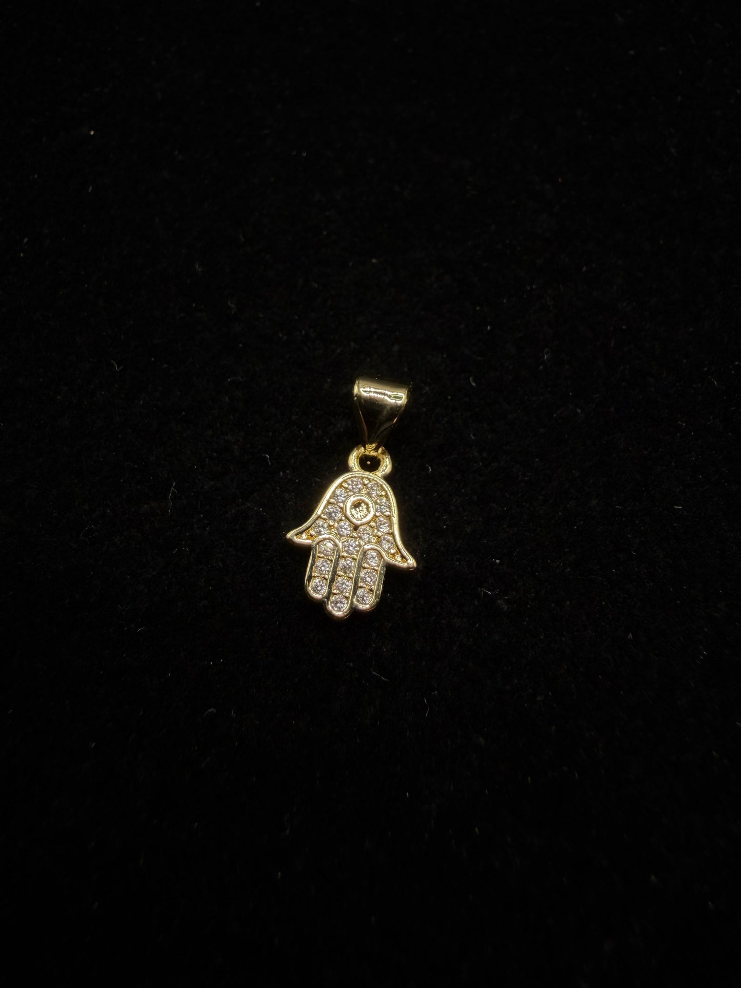 Hamsa Hand Dije Oro Laminado 14K