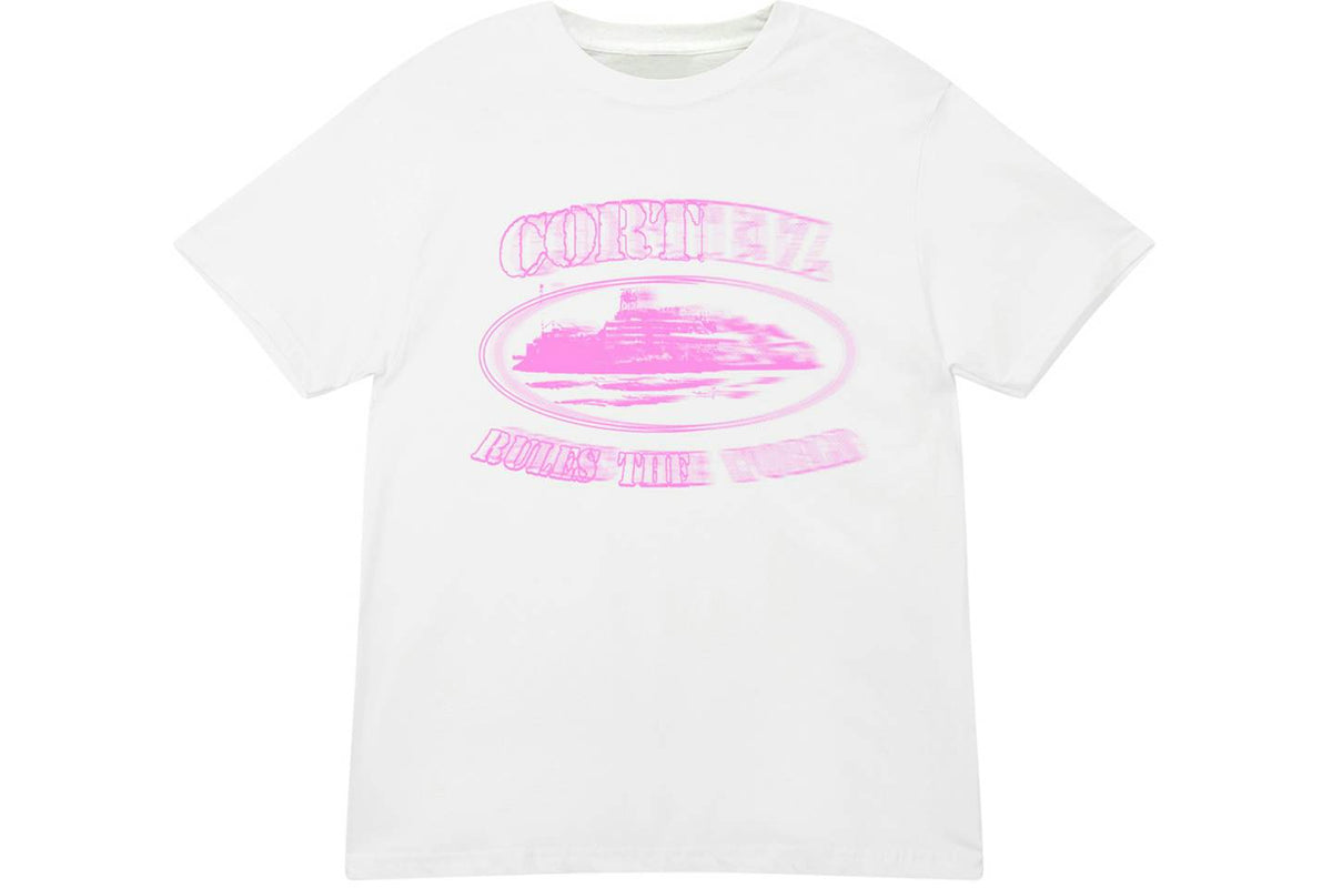 Corteiz White Blur Alcatraz T-shirt