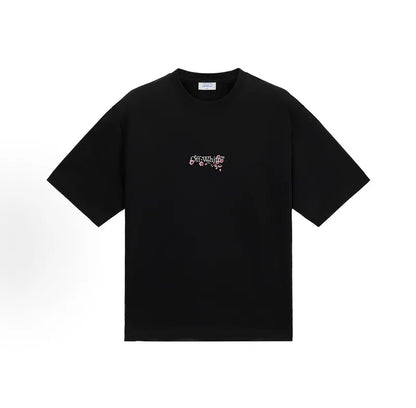 OFF WHITE 26SS RETRO SAKURA Black TEE