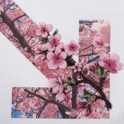 OFF WHITE 26SS RETRO SAKURA White TEE
