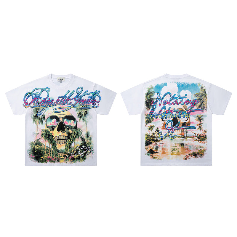 Majestik Island Days White Tshirt