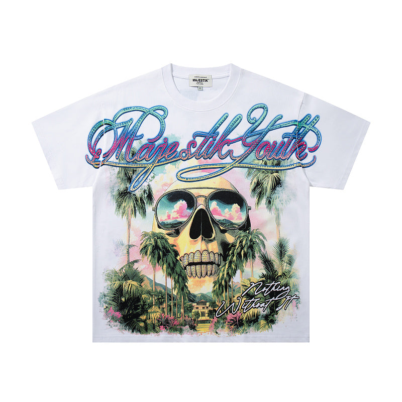 Majestik Island Days White Tshirt