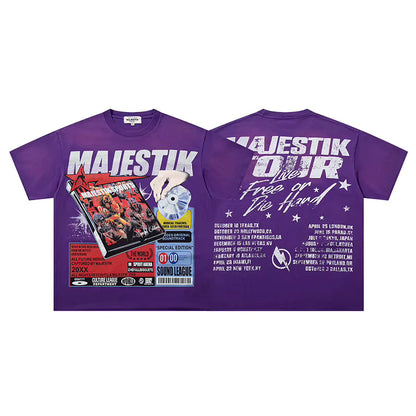 Majestik Tour Sound League Purple Tshirt