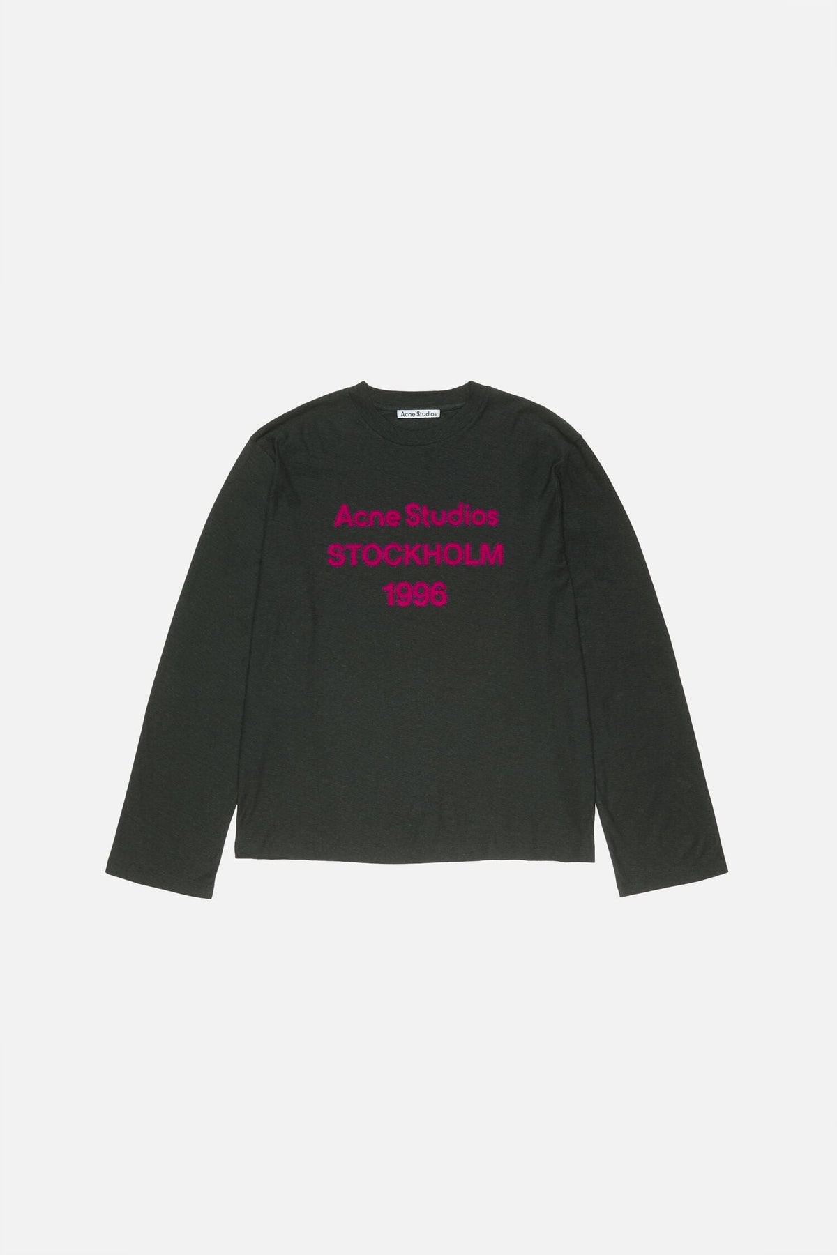 ACNE STUDIOS LONGSLEEVE LOGO BLACK