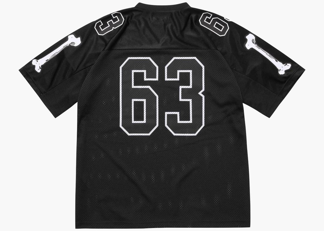 SUPREME BONES FOOTBALL JERSEY BLACK