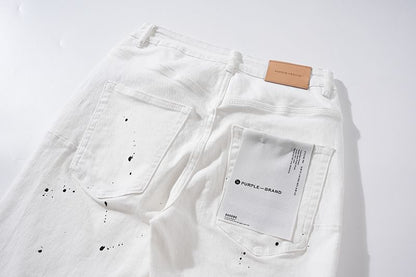 PANTALON PURPLE WHITE