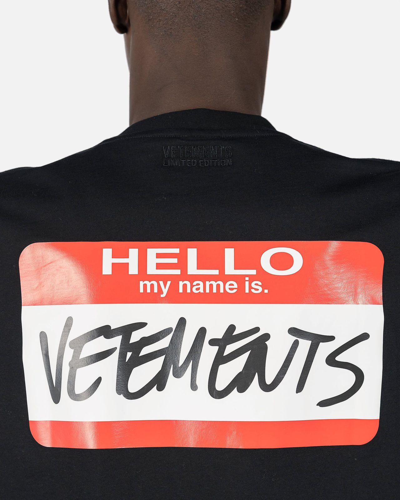 TSHIRT HELLO VETEMENTS BLACK