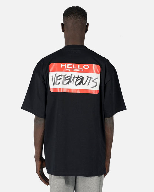 TSHIRT HELLO VETEMENTS BLACK