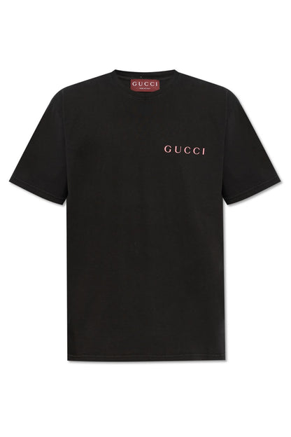 GUCCI BLACK TEE MINI LOGO
