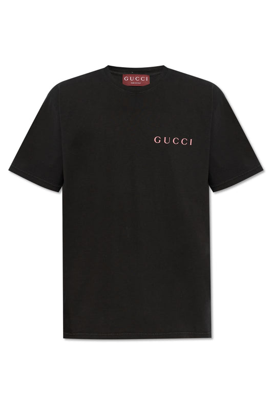 GUCCI BLACK TEE MINI LOGO