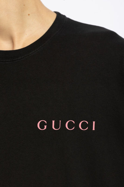 GUCCI BLACK TEE MINI LOGO