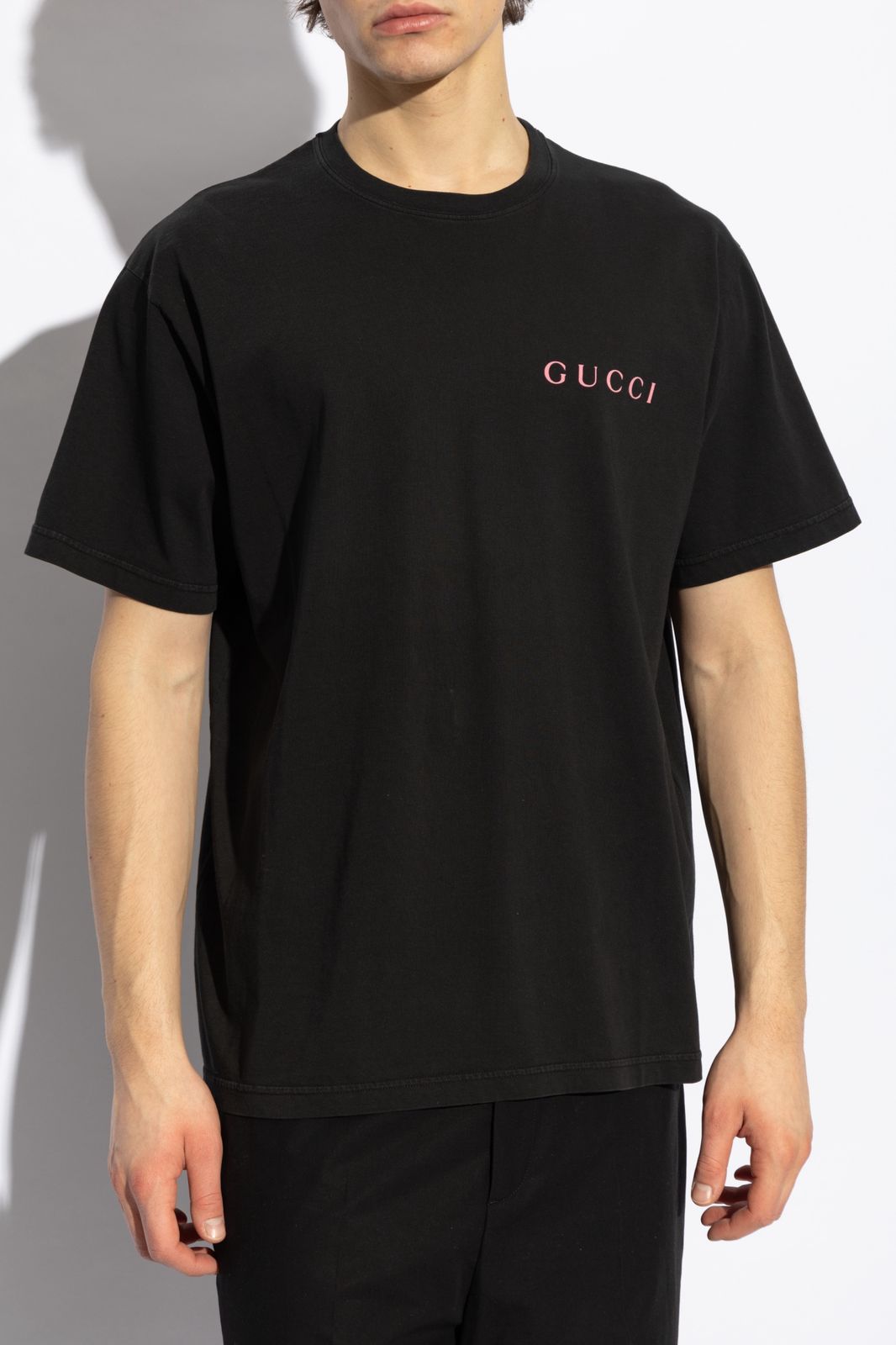 GUCCI BLACK TEE MINI LOGO