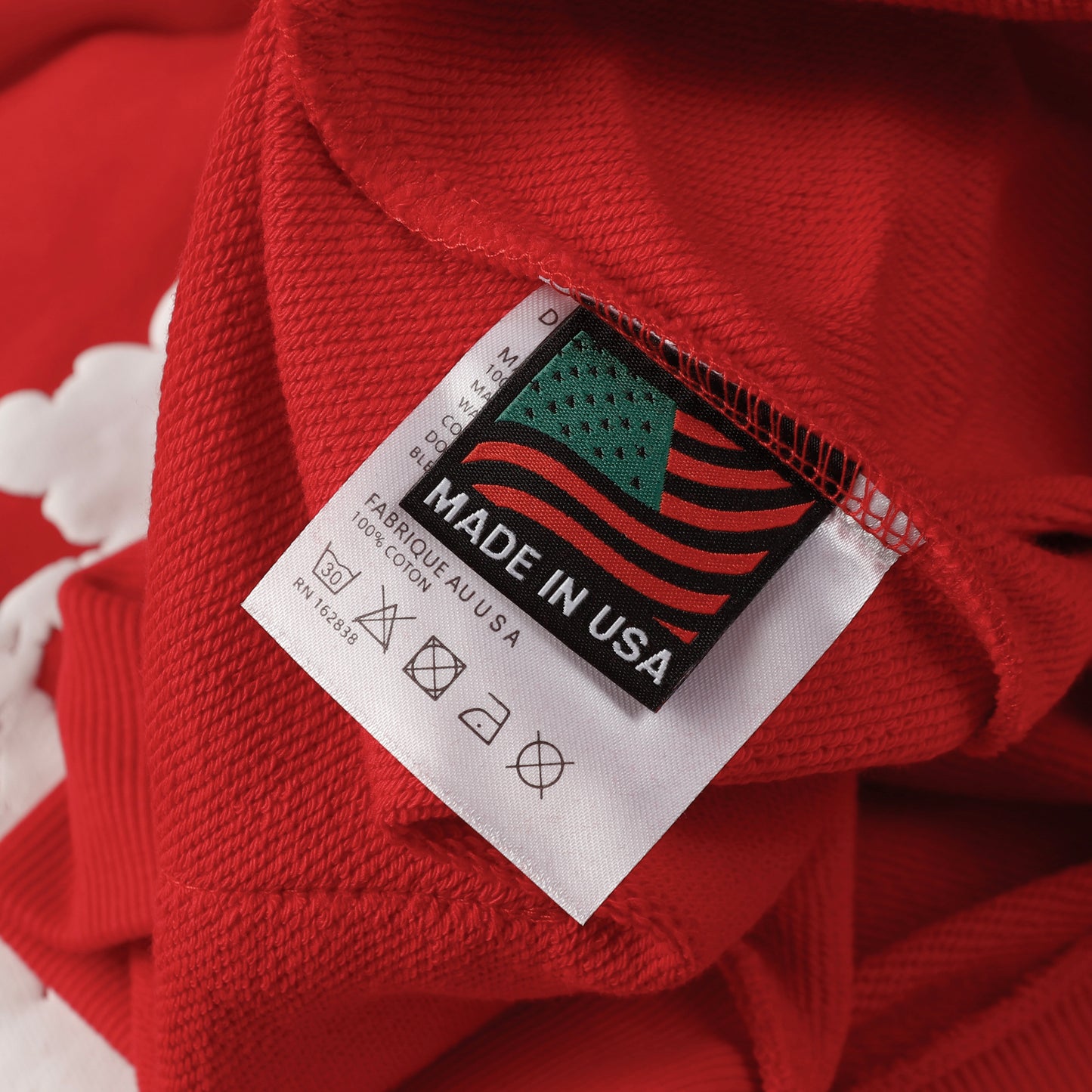 DENIM TEARS RED HOODIE