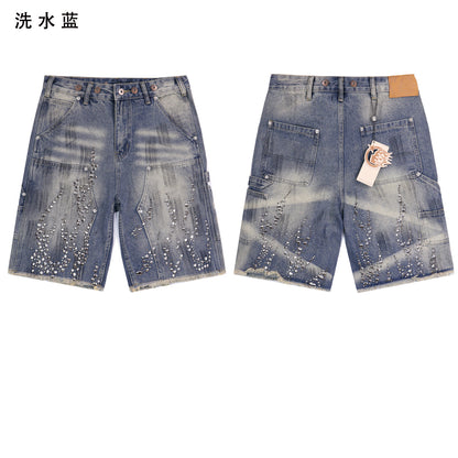 HELLSTAR FLAME DENIM SHORT