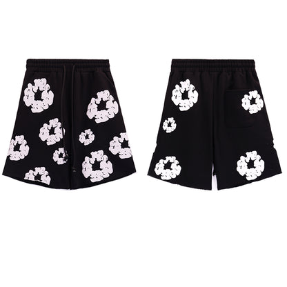 DENIM TEARS BLACK BERMUDA
