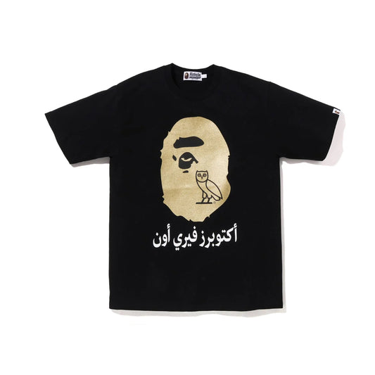 TSHIRT BAPE X OVO APE GOLD