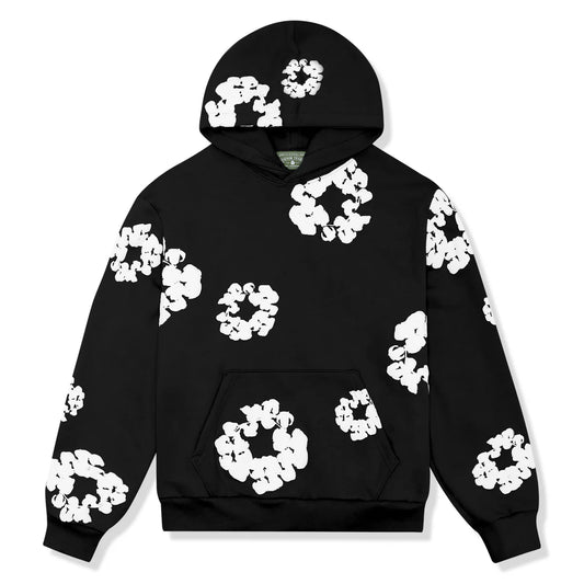 DENIM TEARS BLACK/WHITE HOODIE