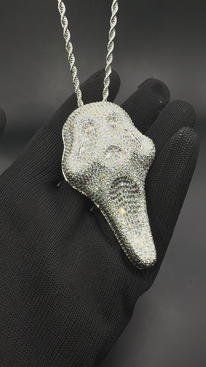 Ghost Mask Iced Necklace