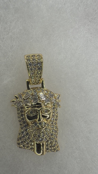 Iced Jesus Piece Oro laminado 14K