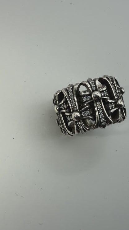 Chromehearts Cemetery Cross Ring Plata 925